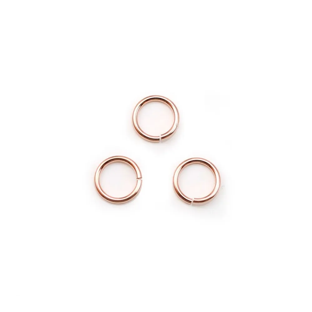 Anneaux ouverts en gold filled 14 carat rosé 0.76x5mm x 10pcs