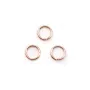 Anneaux ouverts en gold filled 14 carat rosé 0.76x5mm x 10pcs