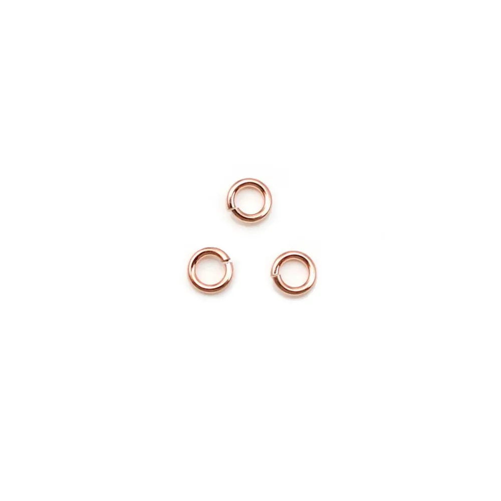 Anneaux ouverts en gold filled 14 carat rosé 0.64x3mm x 20pcs