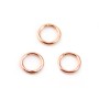 14 carats rose gold filled jumprings closed 0.64x5mm x10pcs