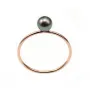 Bague en gold filled rosé 14 carats, avec une tige de 0.6mm x 1pc