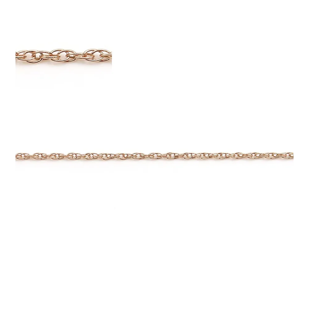 CHAÎNE MAILLE OVALE 1.6x1,3 MM EN ROSE GOLD FILLED 14 CARATS x 50CM
