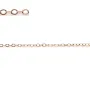 Chaîne en gold filled rose, 14 carats, maille ovale, de taille 1.3x1.8mm x 50cm