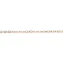 Chaîne en gold filled rose, 14 carats, maille ovale, de taille 1.3x1.8mm x 50cm