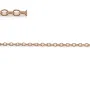 Chaine gold filled rose 14 carats  maille  ovale 1.7mm x  50cm