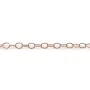 Chaine gold filled rose 14 carats  maille  ovale 2.6x3.7mm x  50cm