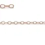 Oval chaine gold filled rose 14 carats 2.6x3.7mm x  50cm