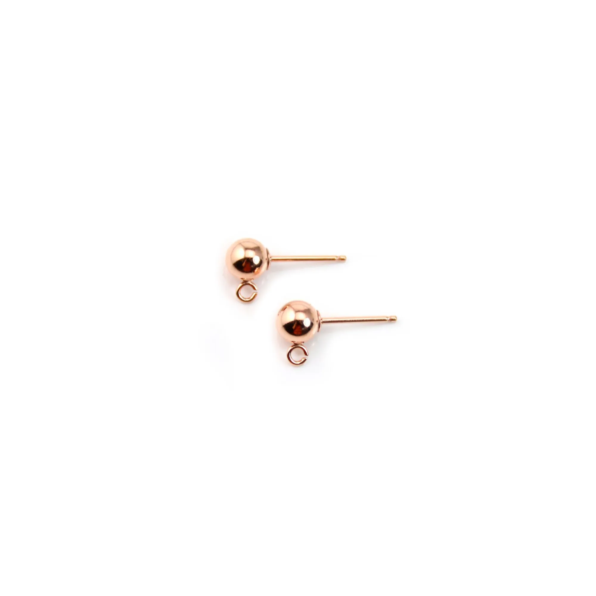 Orecchini Sfera 5 mm Oro Giallo 18K Orecchini Sfera 5 mm Oro Giallo 18K
