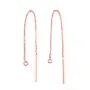 Chainettes d'oreilles rose gold filled 14 carats 0.76 x 80mm x 2pcs