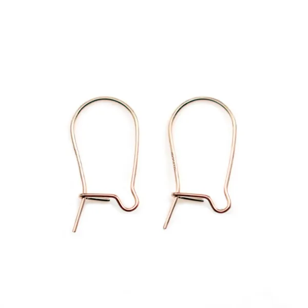 Dormeuse 8x16x0.51mm, en gold-filled 14 carats rosé x 4pcs
