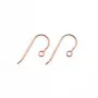 Crochet d'oreille micro en gold filled 14 carats rosé 15.5x0.51mm x 4pcs