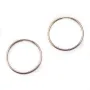 Créoles en gold filled rosé 14 carats à décorer, 1.25 * 30mm x 2pcs