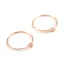 Gold filled rosé 14 carats créole 0.7x15mm x 2pcs