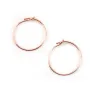 Gold filled rosé 14 carats créole 0.7x15mm x 2pcs