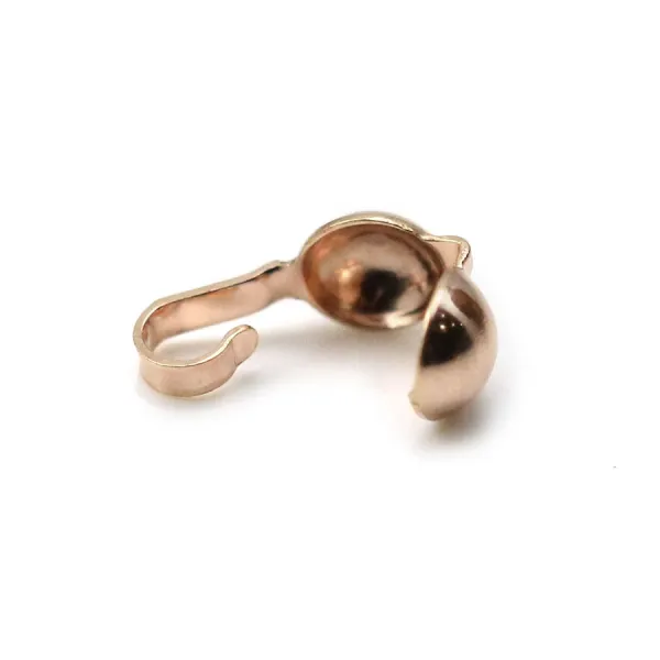 Cache noeud, en gold filled rosé 14 carats, 4mm x 4pcs