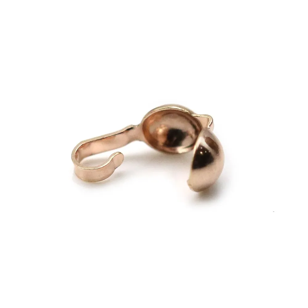 Cache noeud, en gold filled rosé 14 carats, 4mm x 4pcs