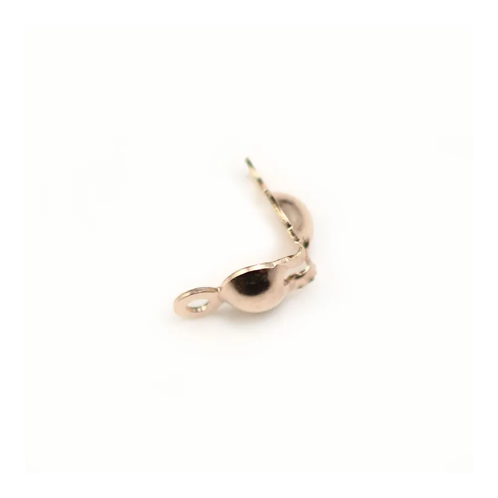 Cache noeud, en gold filled rosé 14 carats, 3.5mm x 4pcs