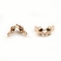 Knot holster, in pink gold filled 14 carats, 3.5mm x 4pcs