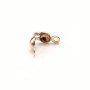 Knot holster, in pink gold filled 14 carats, 3.5mm x 4pcs