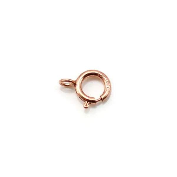 Fermoir à ressort en gold filled 14 carats rosé 5.5mm x 1pc