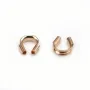 Protection pour fil cablé de 0.21mm, en gold filled rosé 14 carats x 10pcs