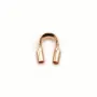 Protection pour fil cablé de 0.31mm, en gold filled rosé 14 carats x 10pcs