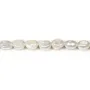 Perles de culture d'eau douce baroque blanches x 40cm
