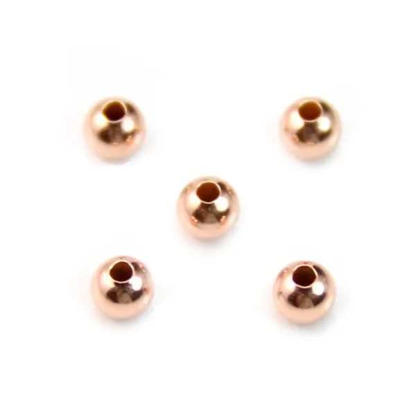 Gold filled rosé 14k perles 3mm x 10pcs