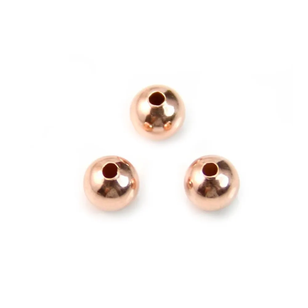 Gold filled rosé 14k perles 4mm x 6pcs