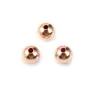 Gold filled rosé 14k perles 4mm x 6pcs
