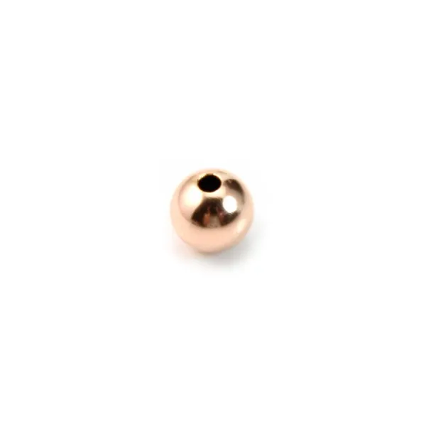 Gold filled rosé 14k perles 6mm x 2pcs