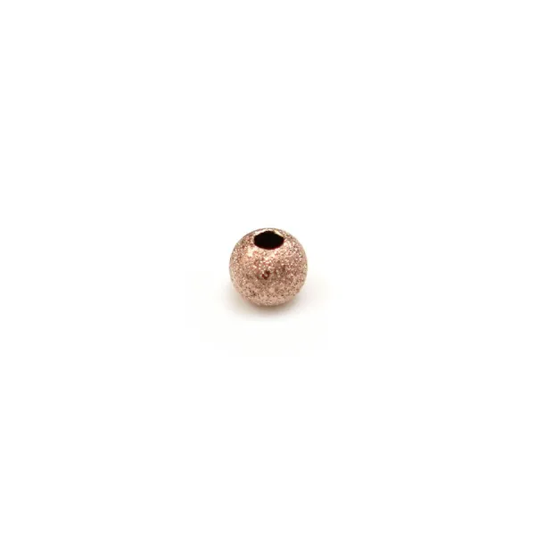Boule diamanté, en gold filled rosé 14 carat, 1 * 3mm x 10pcs