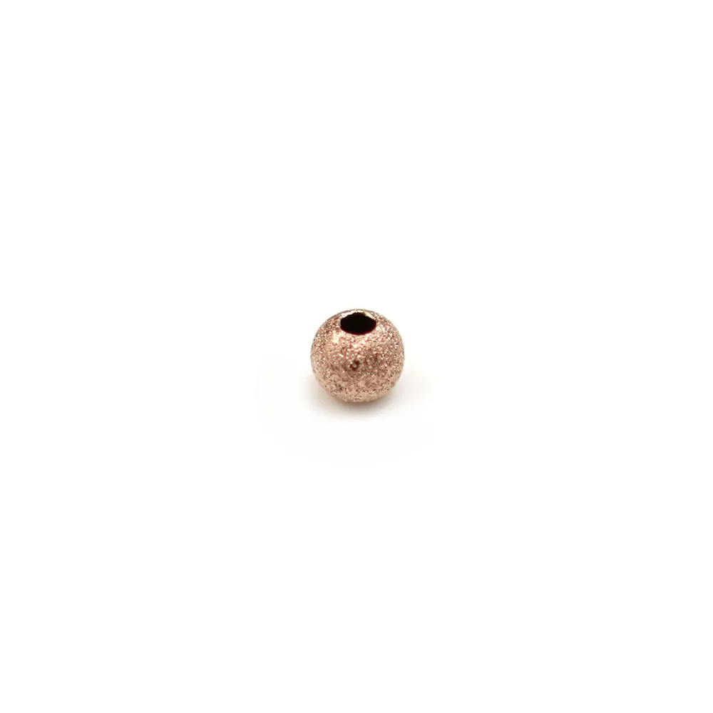 Boule diamanté, en gold filled rosé 14 carat, 1 * 3mm x 10pcs