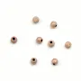 Boule diamanté, en gold filled rosé 14 carat, 1 * 3mm x 10pcs