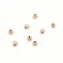 Boule diamanté, en gold filled rosé 14 carat, 1.2x4mm x 6pcs