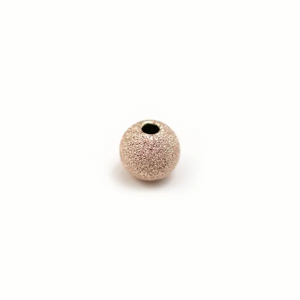 Boule diamanté, en gold filled rosé 14 carat, 1.5x6mm x 2pcs