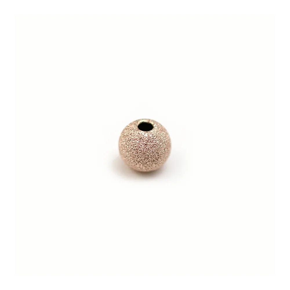 Boule diamanté, en gold filled rosé 14 carat, 1.5x6mm x 2pcs