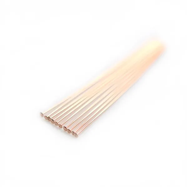 Clou à tête plate en gold filled 14 carats rosé 0.41x38mm x 10pcs