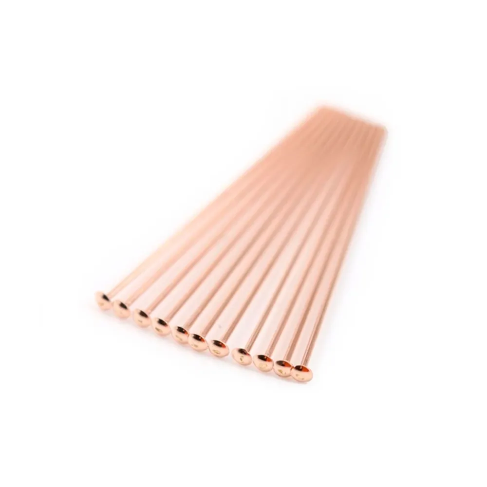 Gold filled rosé 14 carats clou tête à plat  0.5x25mm x 10pcs