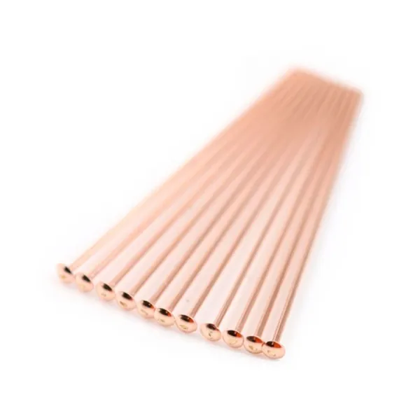 Gold filled rosé 14 carats clou tête à plat  0.5x25mm x 10pcs