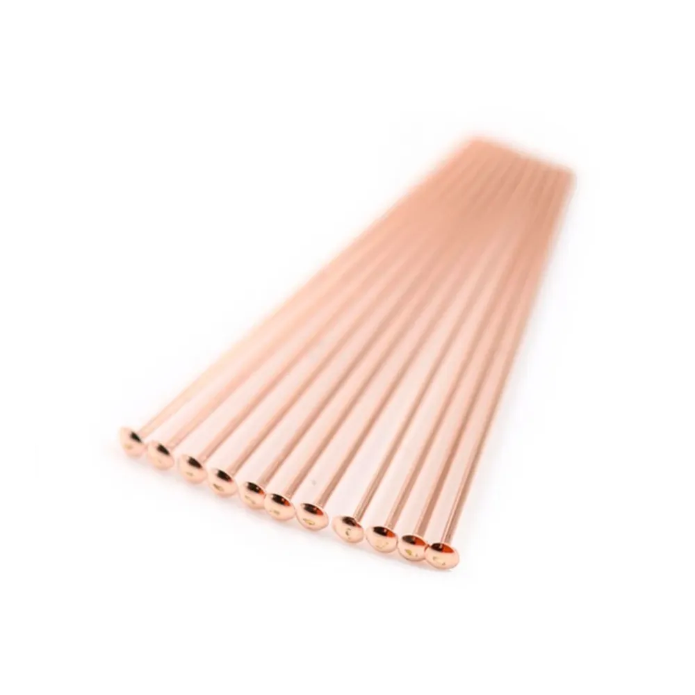 14 carats rose gold filled head pin 0.5x25mm x10pcs