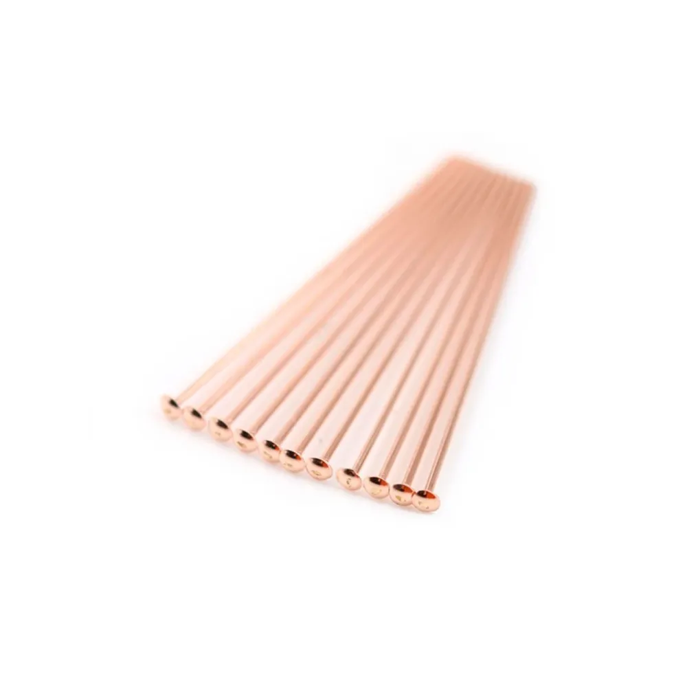 Gold filled rosé 14 carats clou tête à plat  0.5x25mm x 10pcs