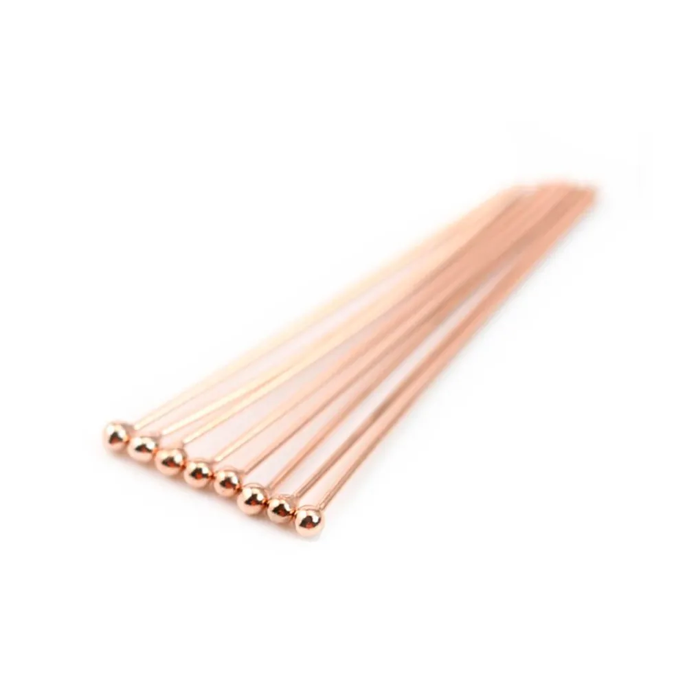 Gold filled rosé 14 carats clou tête à boule  0.5x25mm x 5pcs