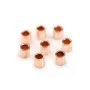 Gold filled rosé 14 carats tube à écrasé 2x2mm x 25pcs