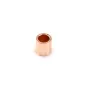 Gold filled rosé 14 carats tube à écrasé 2x2mm x 25pcs