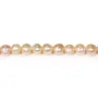 Perles de culture d'eau douce, saumon, baroque, 6-7mm x 35cm