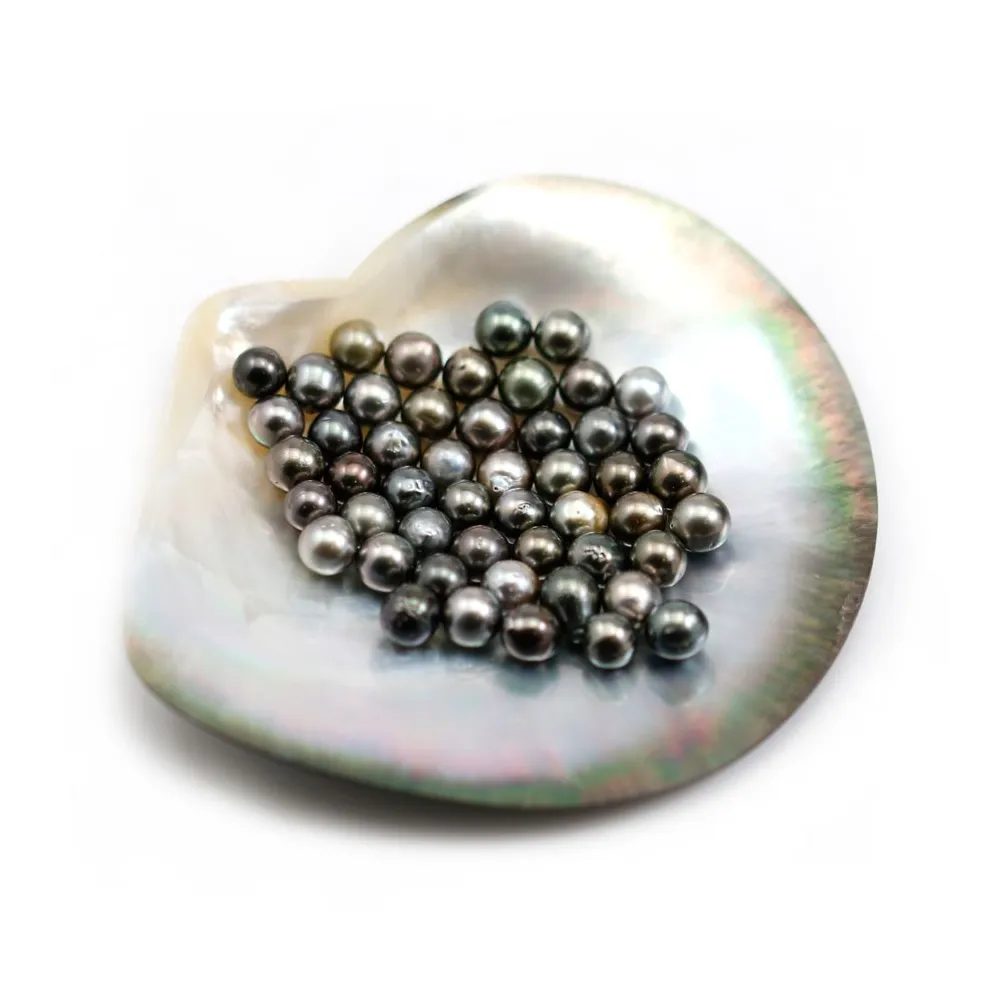 Perle tahiti baroque 8-10mm lot de 6pcs