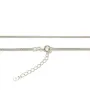 Chaîne en maille, fleur rond, mesurant 1.6mm en argent 925 x 45cm