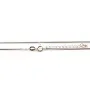 Snake chiane necklace faceted sterling silver 925 0.9mm x 45cm