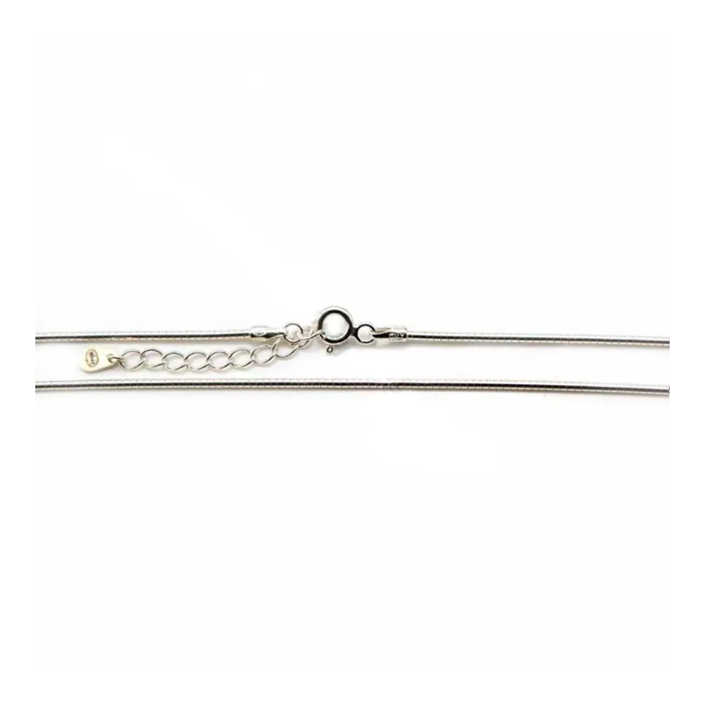 Chaîne maille serpentine en argent 925 1.2mm x 45cm